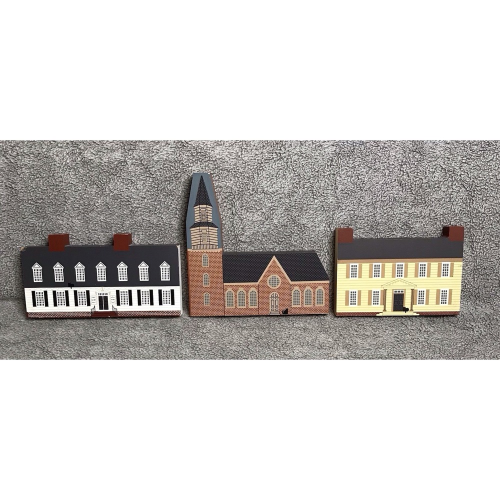 Vintage The Cats Meow Williamsburg Series Virginia Collectible Bruton Parish